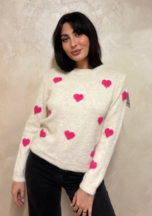 Maglione cuori