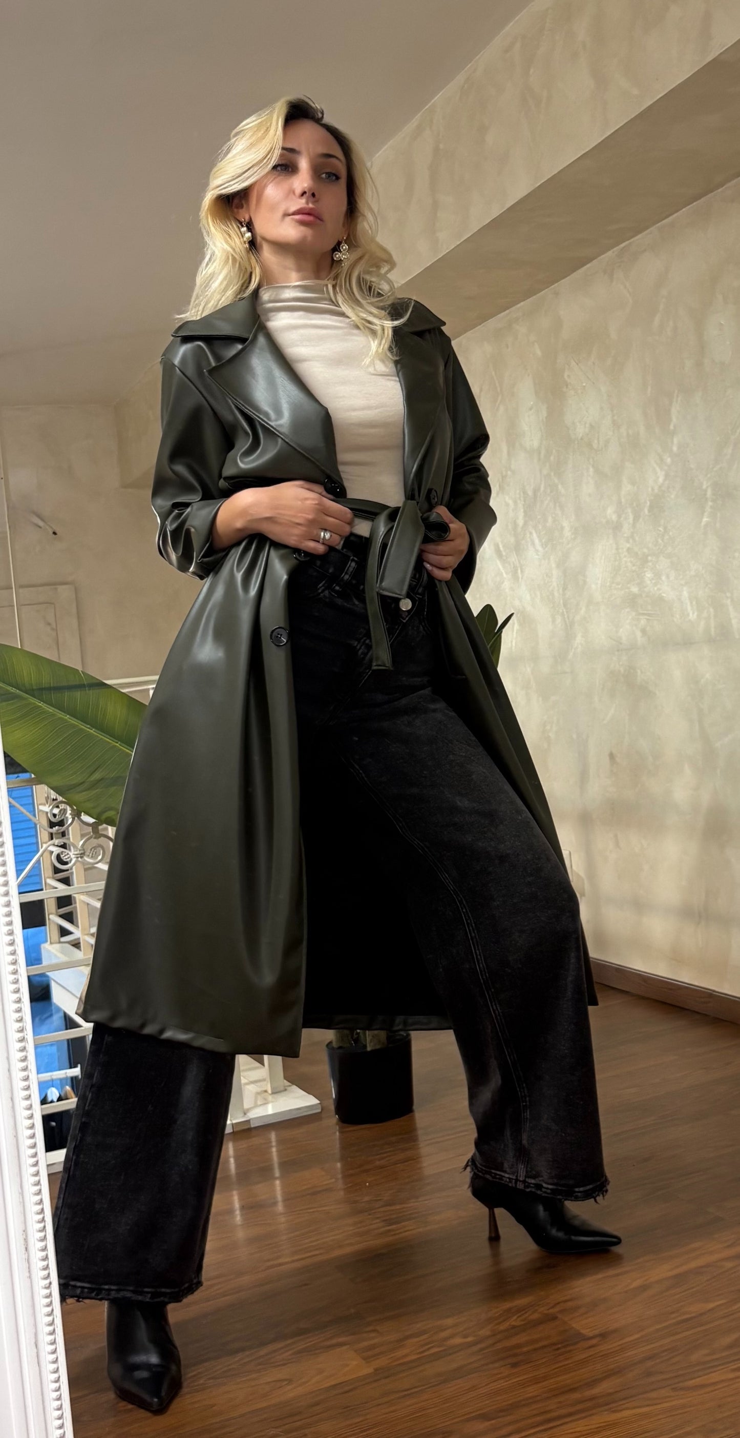 Cappotto verde oliva