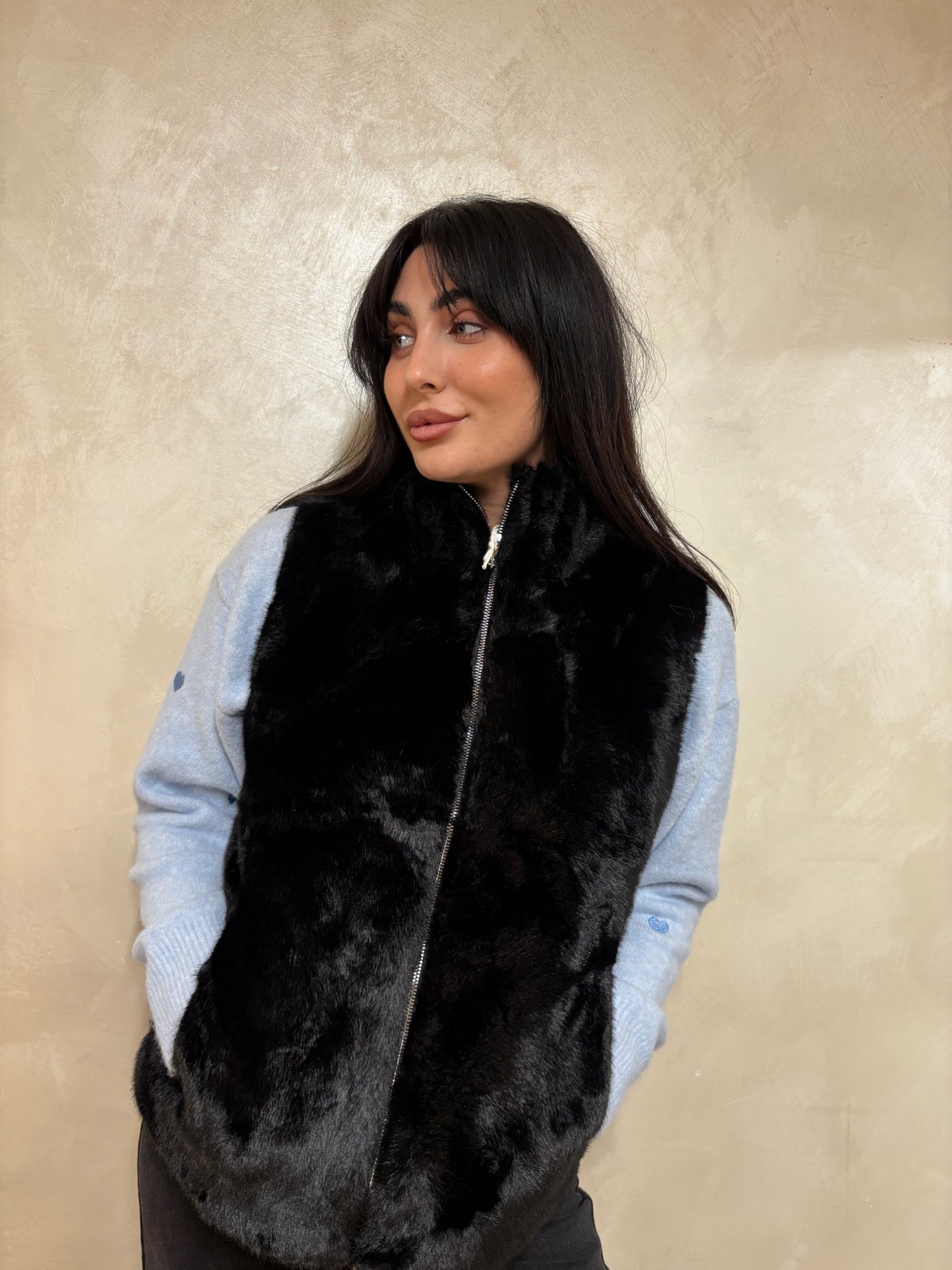 Pelliccia gilet