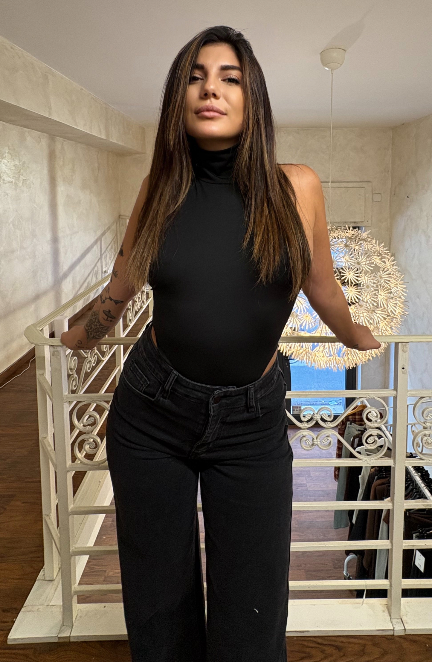 Body sgambato mezzo collo