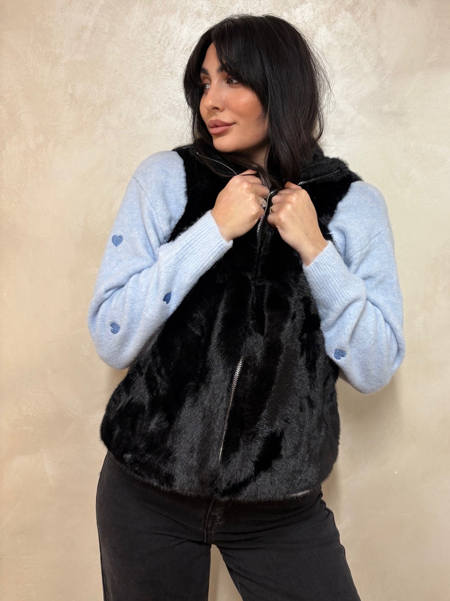 Pelliccia gilet