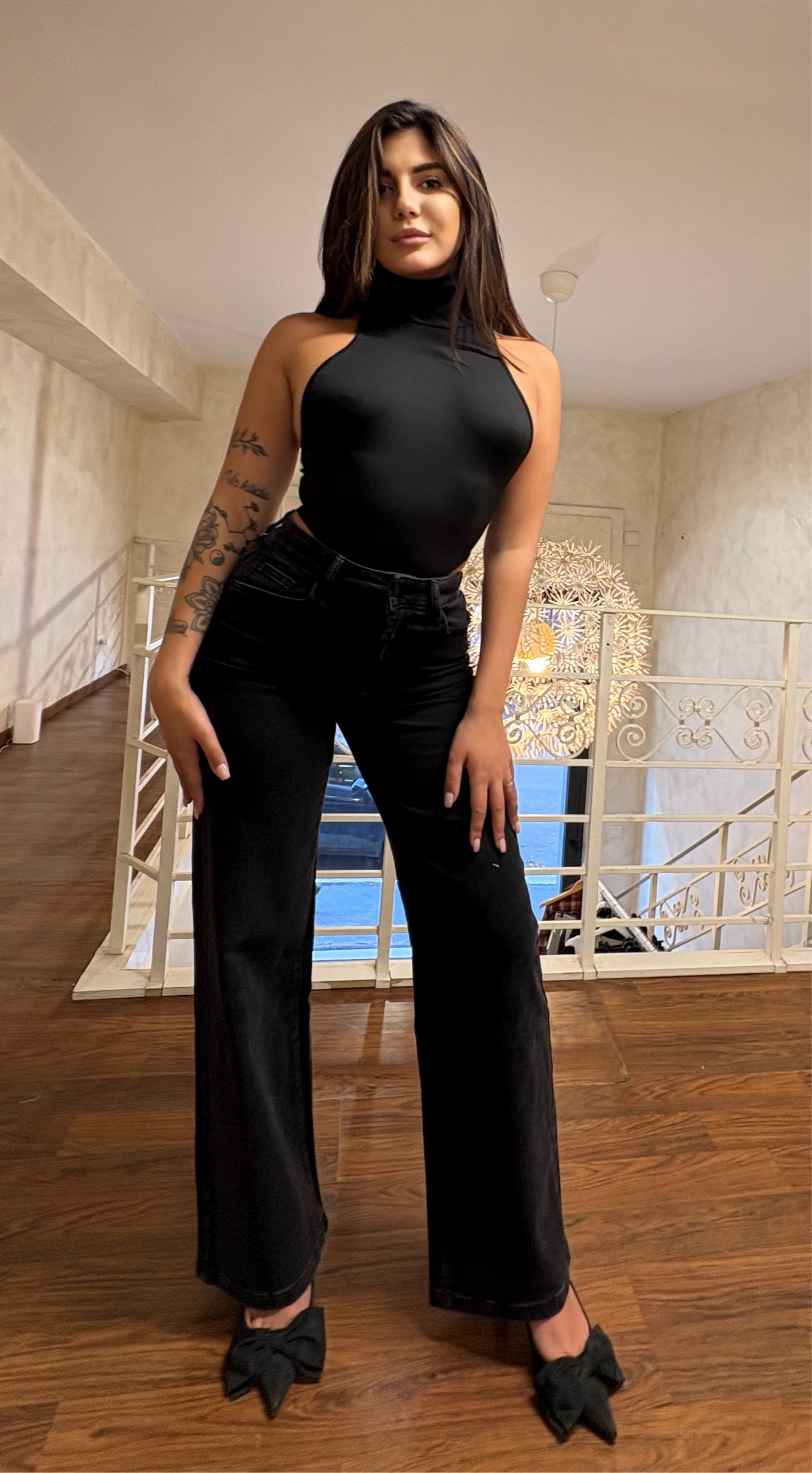 Jeans tasche a cuori